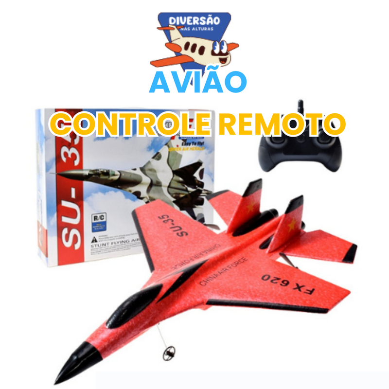 Avião de Controle Remoto Profissional - Aircraft - Criativa Kids