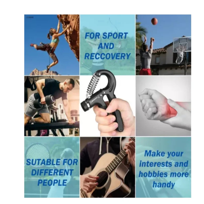 Hand Grip Ajustável 5kg a 60kg – Ideal para Fisioterapia e Fortalecimento