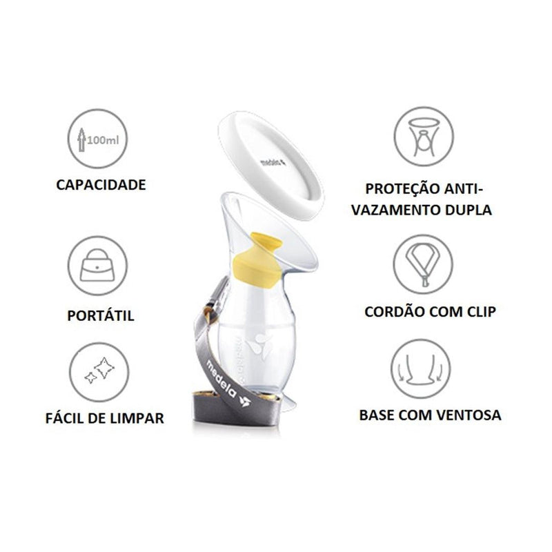 Coletor De Leite Materno De Silicone Medela 100ML
