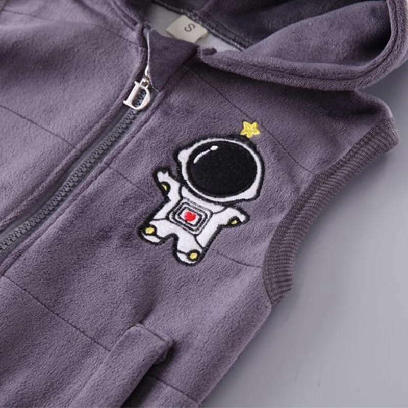 Conjunto Moletom Infantil Astronauta 3 Peças