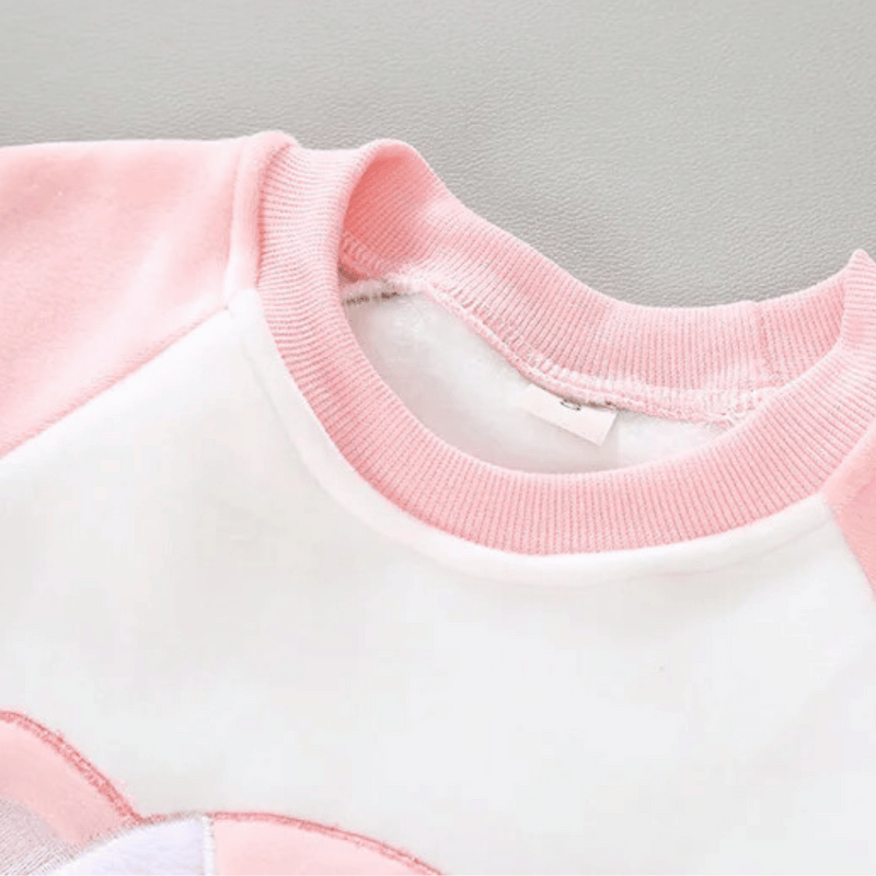 Conjunto Moletom Infantil Gatinho 3 Peças