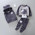 Conjunto Moletom Infantil Gatinho 3 Peças