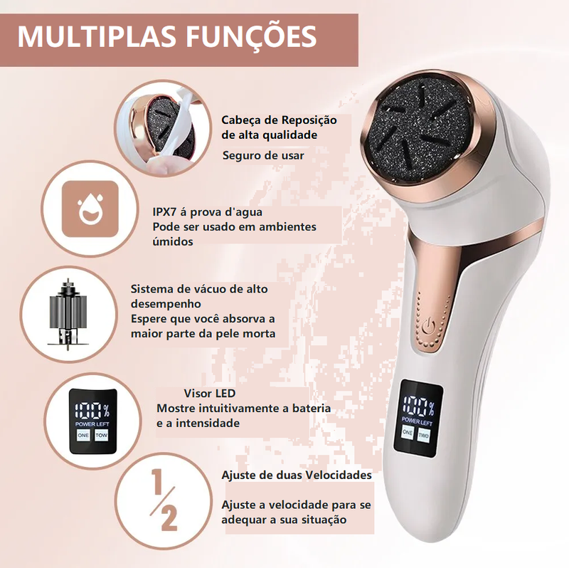 Removedor Elétrico de Calo e Rachaduras Portátil [Recarregável]