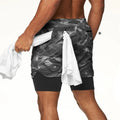 Short Masculino 2 em 1 Com Bolsos
