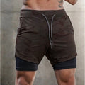 Short Masculino 2 em 1 Com Bolsos