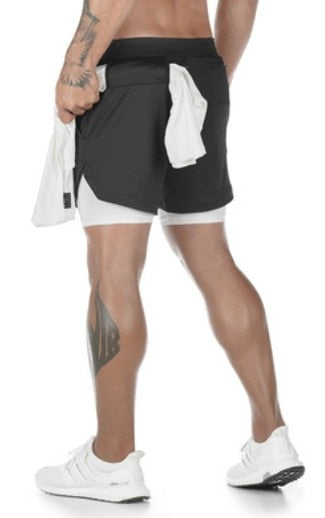 Short Masculino 2 em 1 Com Bolsos