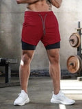 Short Masculino 2 em 1 Com Bolsos