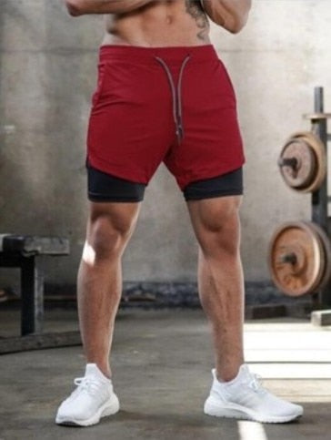 Short Masculino 2 em 1 Com Bolsos