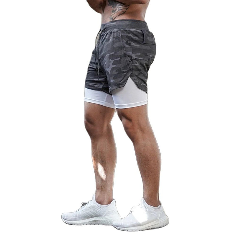 Short Masculino 2 em 1 Com Bolsos