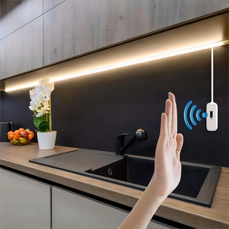 Fita de LED discreta com sensor de movimento, controladora