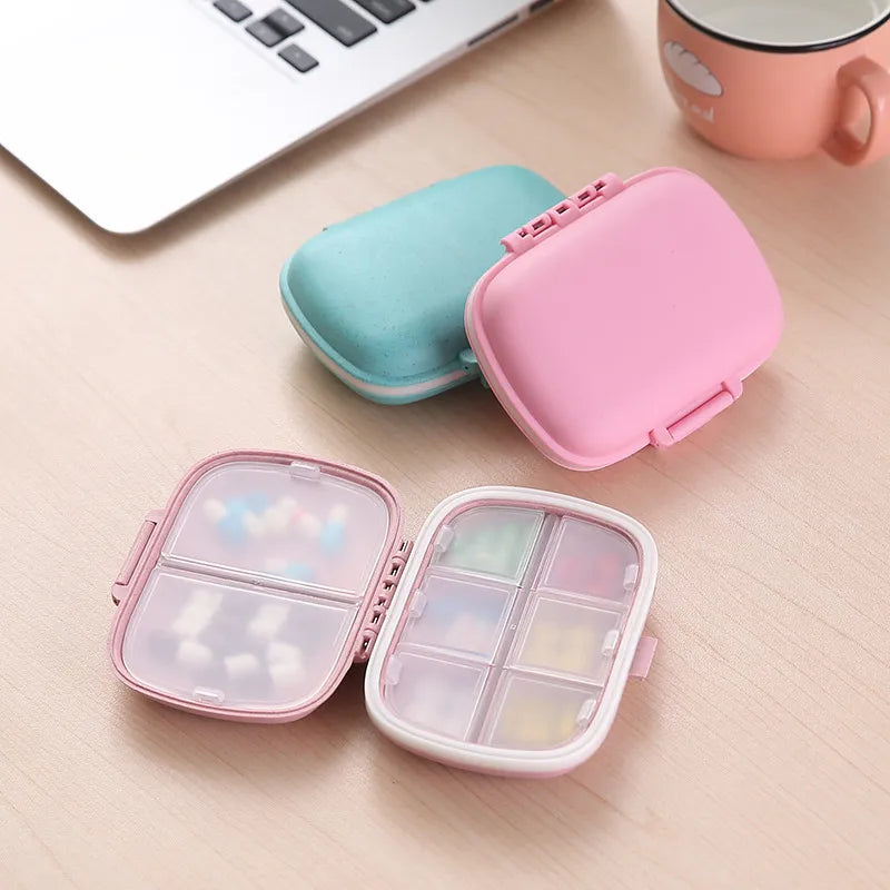 Organizador de Comprimido Portátil - 8 Grades (Compre 1  Leve 2)