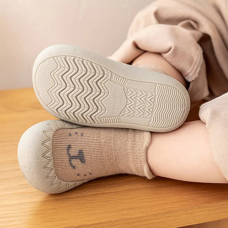 Sapatinho Meia Infantil Flexível, Antiderrapante Confort