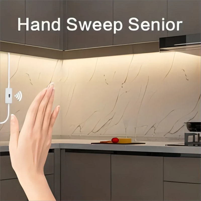 Fita de LED discreta com sensor de movimento, controladora