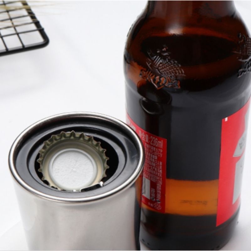 Abridor De Garrafas Magnético Automático Em Inox