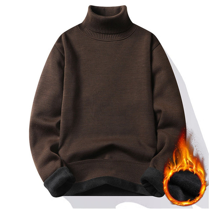 Suéter Masculino de Gola Alta -Outono Inverno
