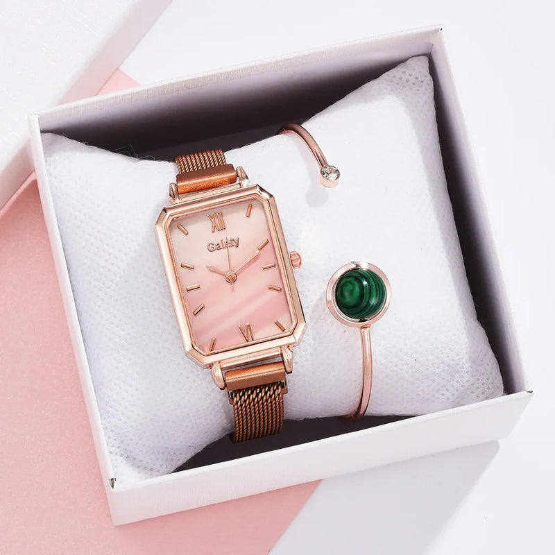 Relógio Feminino Gaiety Elegance + Pulseira Exclusiva de Brinde