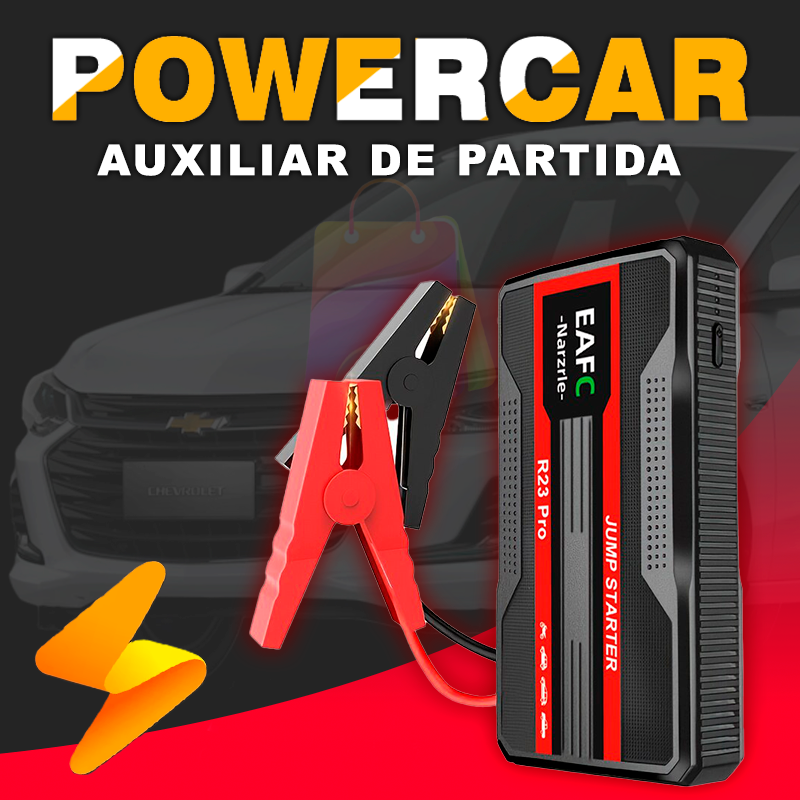 Auxiliar de Partida de Carro 12v e 20000mah - PowerCar