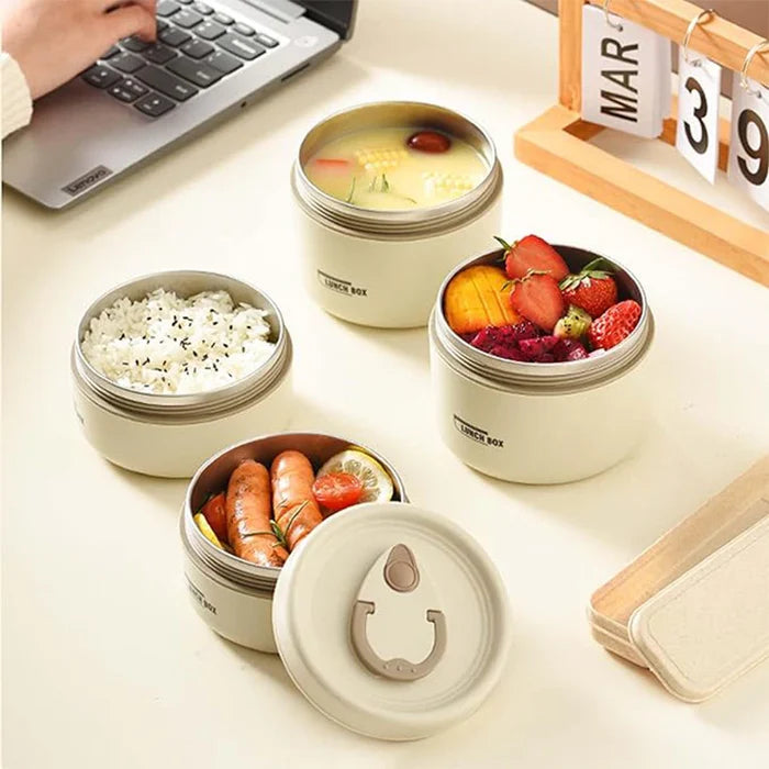 Kit 3 Lancheiras Térmicas Premium Lunch Box + Bolsa Térmica