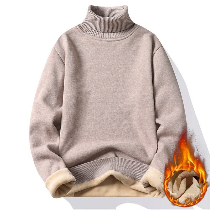 Suéter Masculino de Gola Alta -Outono Inverno