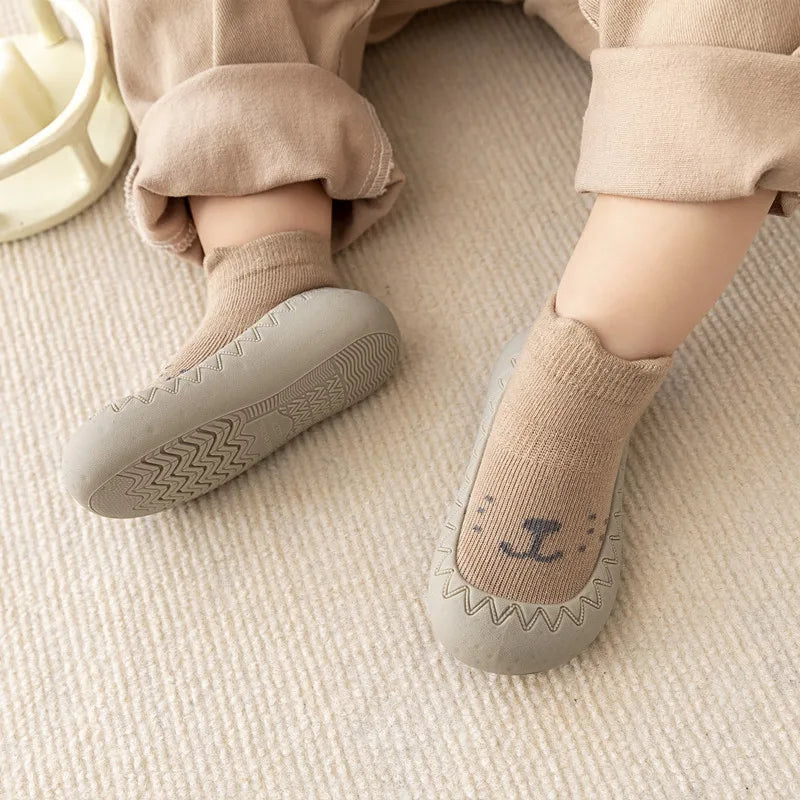 Sapatinho Meia Infantil Flexível, Antiderrapante Confort