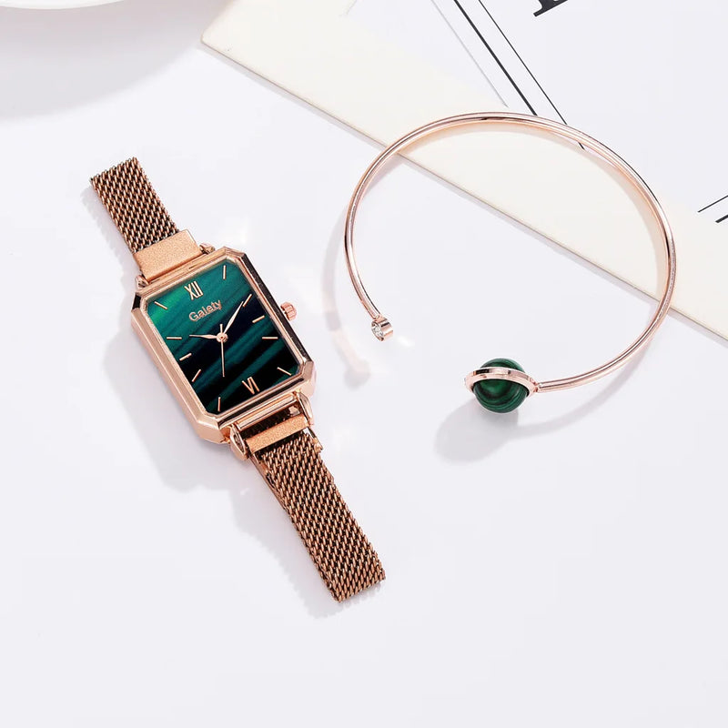 Relógio Feminino Gaiety Elegance + Pulseira Exclusiva de Brinde