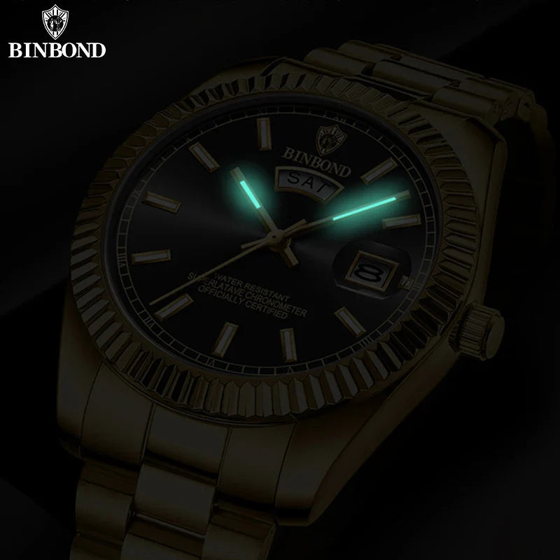 Relógio Luxo BINBOND