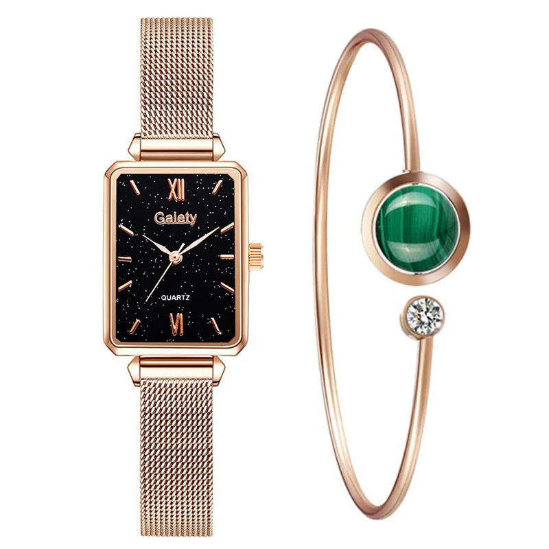Relógio Feminino Gaiety Elegance + Pulseira Exclusiva de Brinde