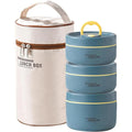 Kit 3 Lancheiras Térmicas Premium Lunch Box + Bolsa Térmica