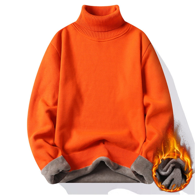 Suéter Masculino de Gola Alta -Outono Inverno