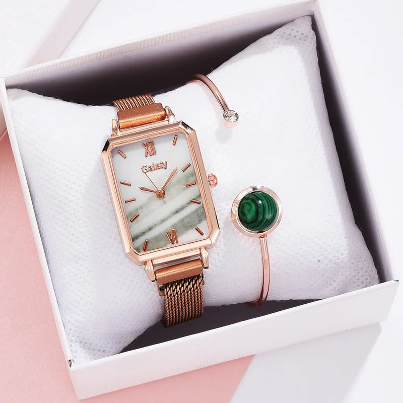 Relógio Feminino Gaiety Elegance + Pulseira Exclusiva de Brinde