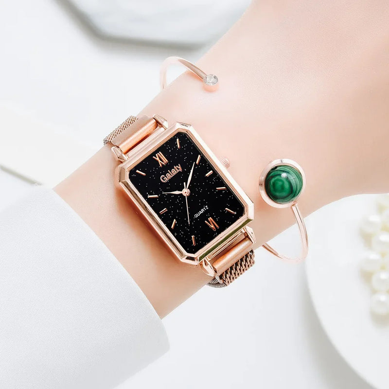 Relógio Feminino Gaiety Elegance + Pulseira Exclusiva de Brinde