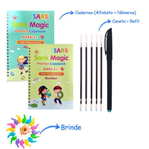 Caderno de Caligrafia Montessori - Pratique, Aprende e Brinque!