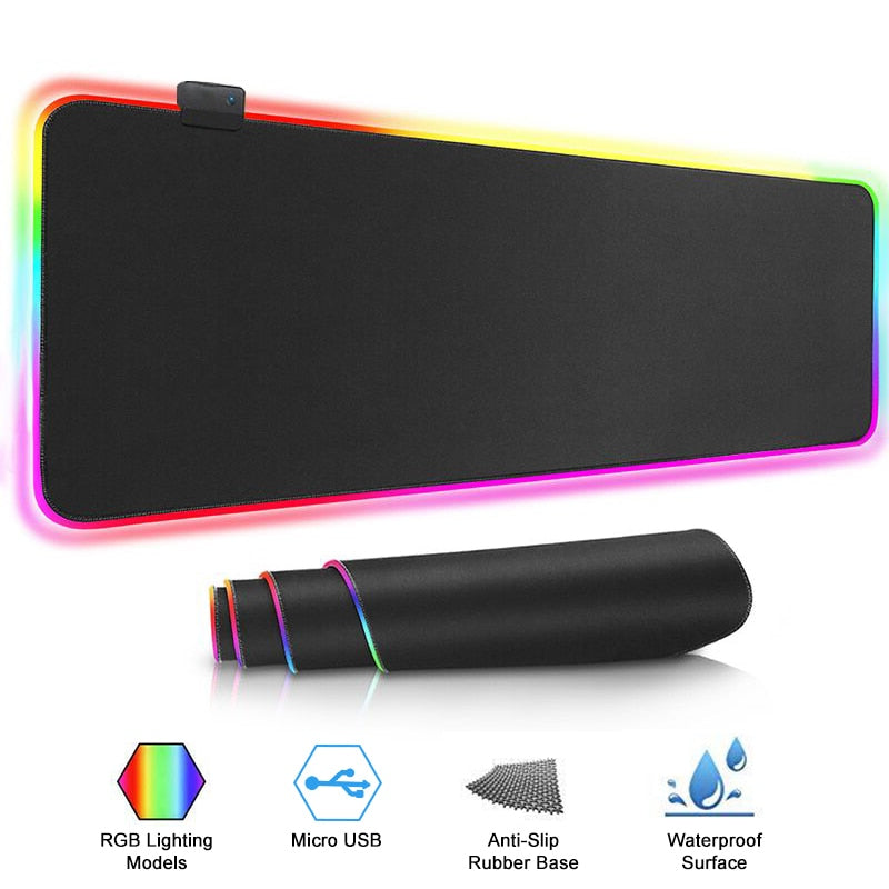 MOUSEPAD GAMER RGB LED USB