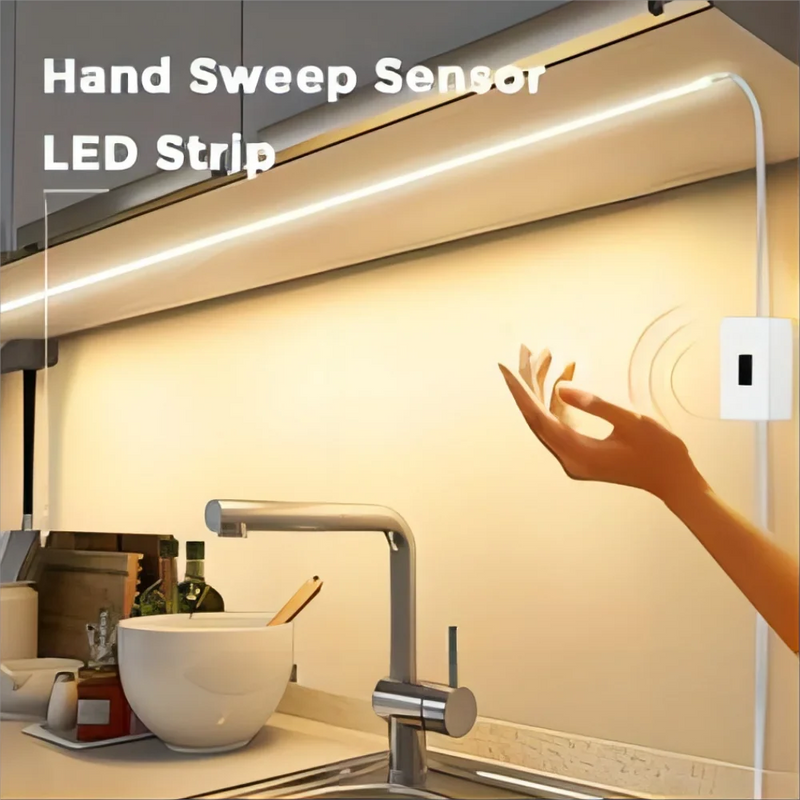 Fita de LED discreta com sensor de movimento, controladora