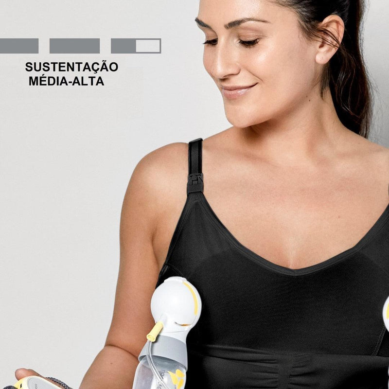 Sutiã de Amamentação e Extração Medela 3 em 1 Preto
