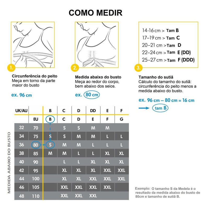 Sutiã de Amamentação e Extração Medela 3 em 1 Preto