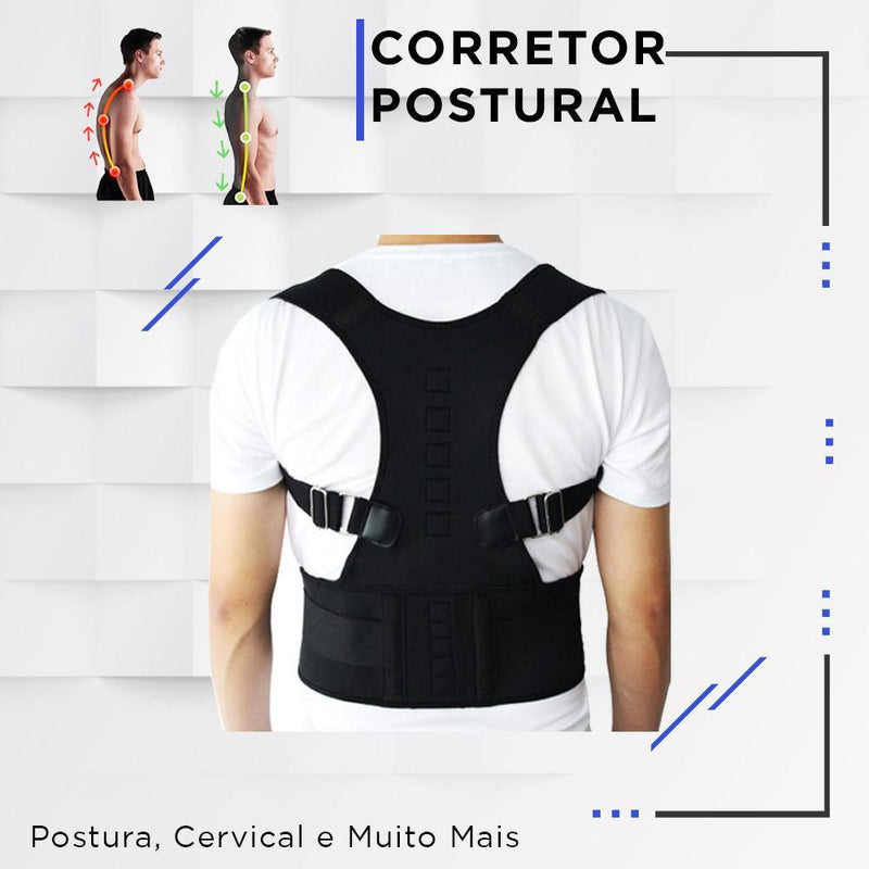 Corretor Postural pra Coluna, Ombros, Lombar e mais - Coisa & Treco