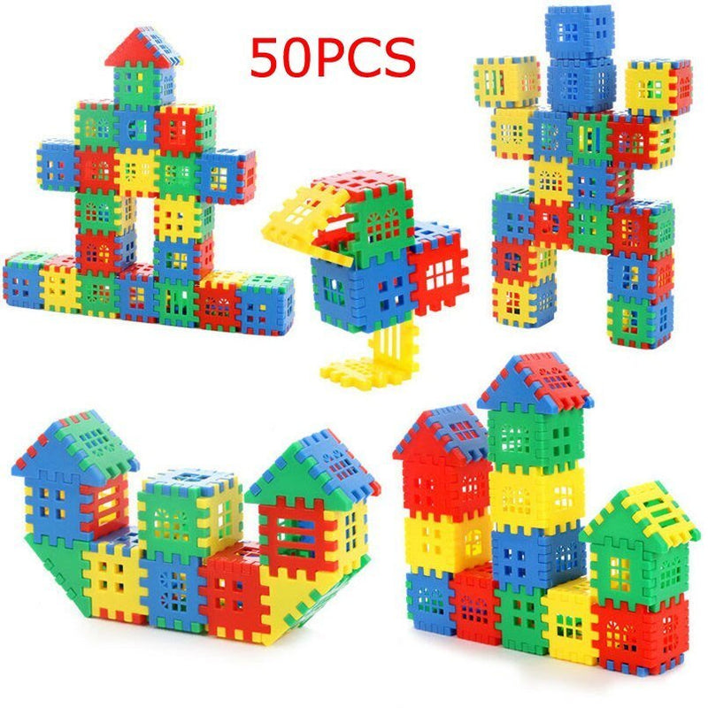 Blocos de Construção Educativos - 50 Peças