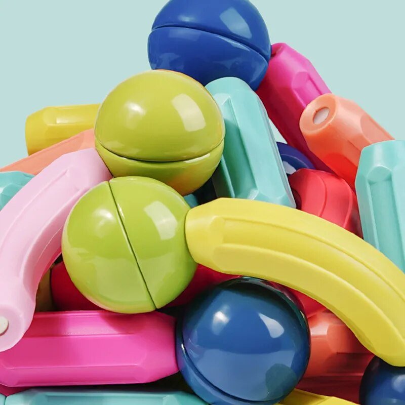 Criativa Magnético - Conjunto de Bolas e Hastes Magnéticas - Criativa Kids