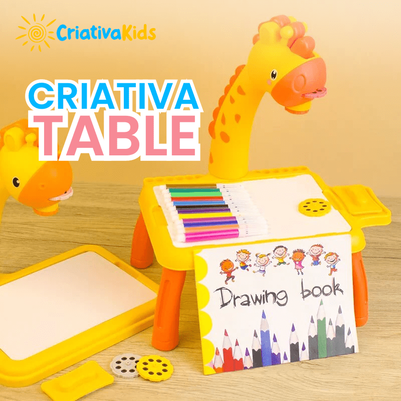 Criativa Table - Mesa para desenhos interativos infantil + Brinde exclusivo - Criativa Kids