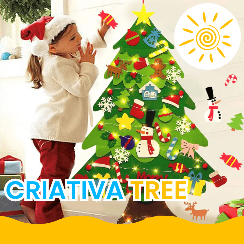Criativa Tree - Árvore de Natal Faça Você Mesmo + BRINDE EXCLUSIVO - Criativa Kids