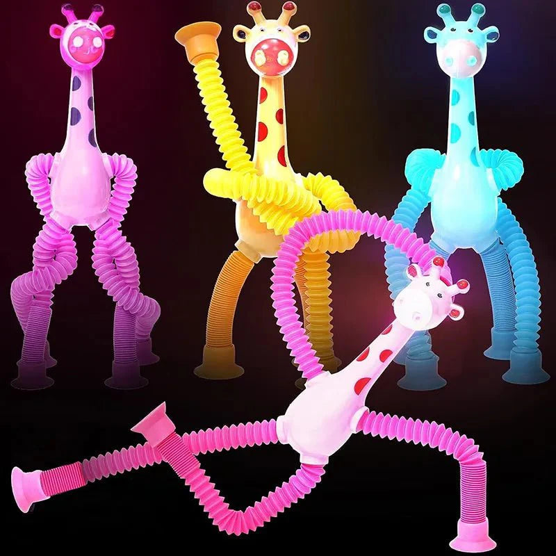 Kit com 4 Girafinhas - Estica e Brilha - Criativa Kids - CriativaKids