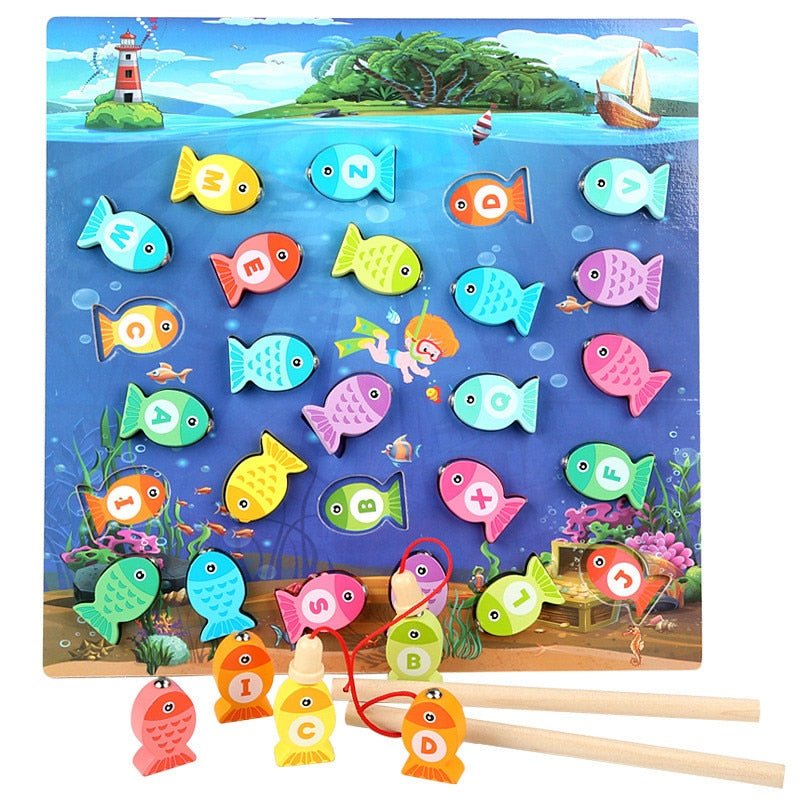 Pescaria magnética montessori - Criativa Kids - CriativaKids